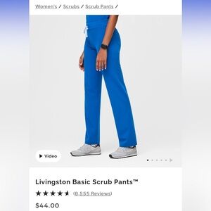 FIGS Royal Blue XS petite pants